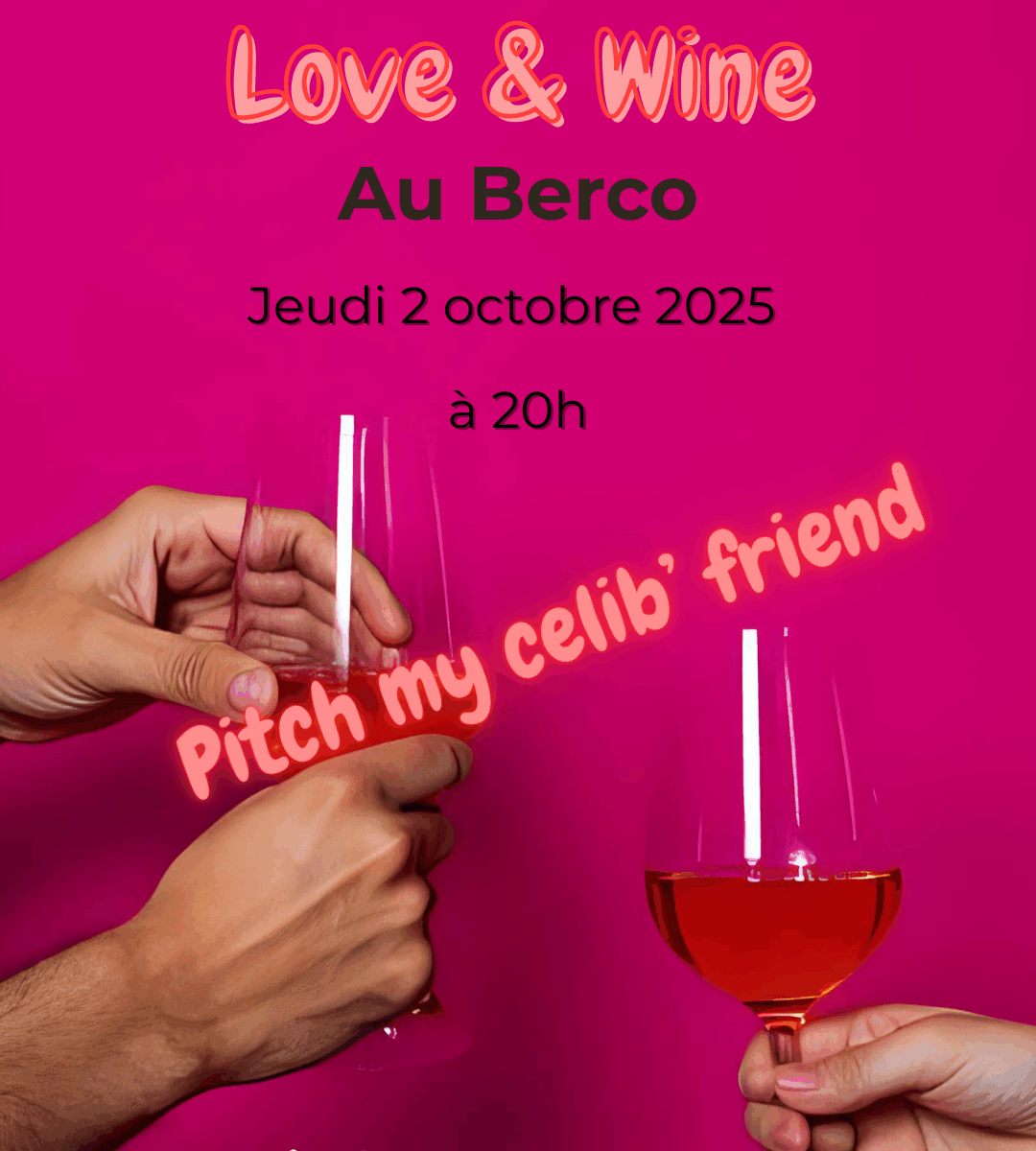 Des personnes qui trinquent à la rencontre amoureuse de leur ami célibataire