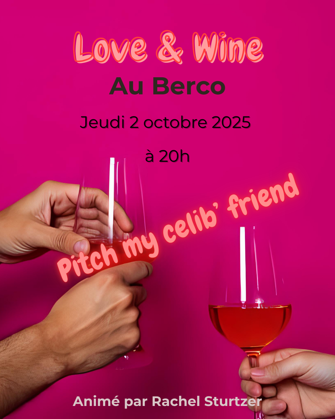 Des personnes qui trinquent à la rencontre amoureuse de leur ami célibataire